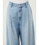 【WEB限定00サイズ】ルーズフィットタックバギーデニムパンツ