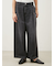 【WEB限定00サイズ】ルーズフィットタックバギーデニムパンツ