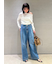 【WEB限定00サイズ】ルーズフィットタックバギーデニムパンツ