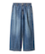 【WEB限定00サイズ】ルーズフィットタックバギーデニムパンツ