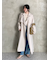 【WEB限定00サイズ】共ベルト付肩章デザイントレンチコート