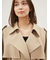 【WEB限定00サイズ】共ベルト付肩章デザイントレンチコート