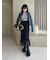 シャーリングシアーストレートスカート