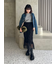 シャーリングシアーストレートスカート