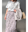 シャーリングシアーストレートスカート