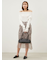 シャーリングシアーストレートスカート