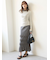 【WEB限定00サイズ】シアーニットファブリックスカート
