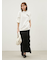 【WEB限定00サイズ】シアーニットファブリックスカート