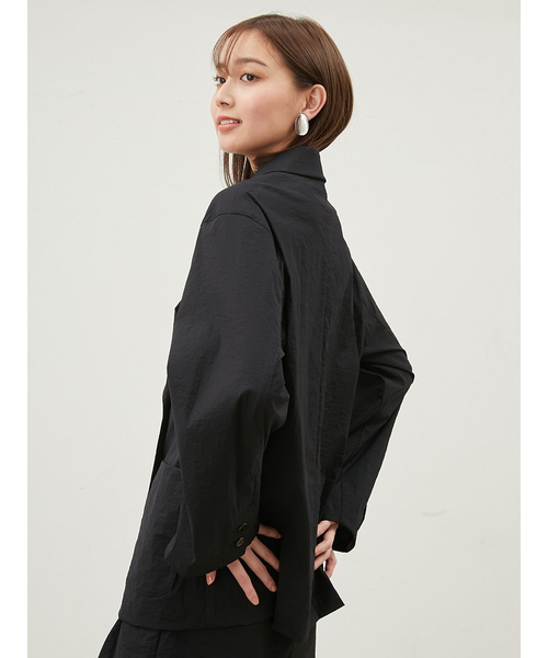 Mila Owenミラ オーウェン ストレッチシアーダブルジャケット ストレッチ ミラ オーウェン Mila Owen ストレッチシアーダブルジャケット