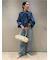 2WAYデニムボウタイブラウス【ウォッシャブル】