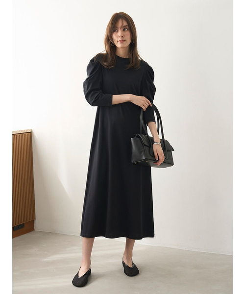 ワンピース HONEY MI HONEY back open swell jacquard セール】back open swell jacquard long one-piece（ワンピース