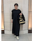 デザインスリーブナローカットワンピース