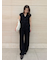【セットアップ対応】ウエストゴム美脚シルエットニットパンツ