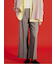 フラップデザイン2タックワイドパンツ