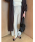 フラップデザイン2タックワイドパンツ