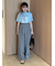 フラップデザイン2タックワイドパンツ