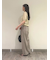 【セットアップ対応】後ろゴムゆるみテーパードパンツ