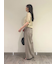 【セットアップ対応】後ろゴムゆるみテーパードパンツ