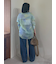 【ウォッシャブル】撥水加工カットオフワイドデニムパンツ