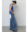 ウエストドロストワイドデニムパンツ