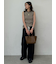 ウエストドロストワイドデニムパンツ