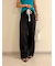 ウエストドロストワイドデニムパンツ