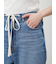 ウエストドロストワイドデニムパンツ
