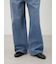 ウエストドロストワイドデニムパンツ