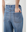 ウエストドロストワイドデニムパンツ