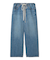 ウエストドロストワイドデニムパンツ