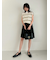 【UV加工】【ウォッシャブル】ハイネックブラウジングニットプルオーバー
