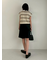 【UV加工】【ウォッシャブル】ハイネックブラウジングニットプルオーバー
