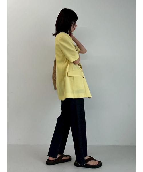 セットアップ対応】【イージーケア】金釦ハーフスリーブ