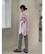 裾段差テーパードデニムパンツ