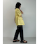 裾段差テーパードデニムパンツ