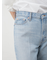裾段差テーパードデニムパンツ
