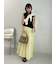 マキシ丈ボリュームティアードスカート