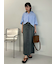 後ベンツストレートマキシデニムスカート