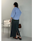 後ベンツストレートマキシデニムスカート