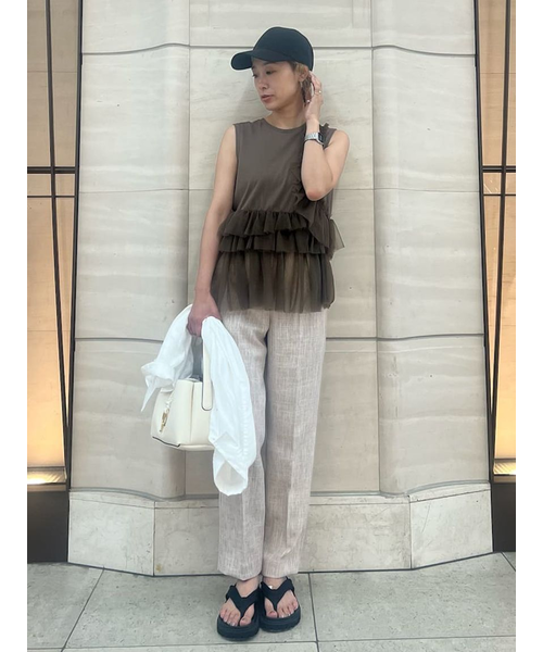 ♡さん専用 チュールドッキングペプラムカットトップス チュールドッキングペプラムカットトップス｜ミラオーウェンの