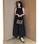 ドライタッチサテンソリッドワンピース