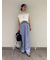 ハイネックブラウジングシアーニット
