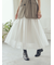 【WEB限定00サイズ】ウエストゴムタックプレスフレアスカート