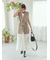 【WEB限定00サイズ】ウエストゴムタックプレスフレアスカート