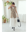 【WEB限定00サイズ】ウエストゴムタックプレスフレアスカート