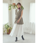 【WEB限定00サイズ】ウエストゴムタックプレスフレアスカート