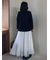 【WEB限定00サイズ】ウエストゴムタックプレスフレアスカート