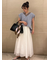 【WEB限定00サイズ】ウエストゴムタックプレスフレアスカート