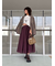 【WEB限定00サイズ】ウエストゴムタックプレスフレアスカート