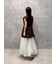 【WEB限定00サイズ】ウエストゴムタックプレスフレアスカート